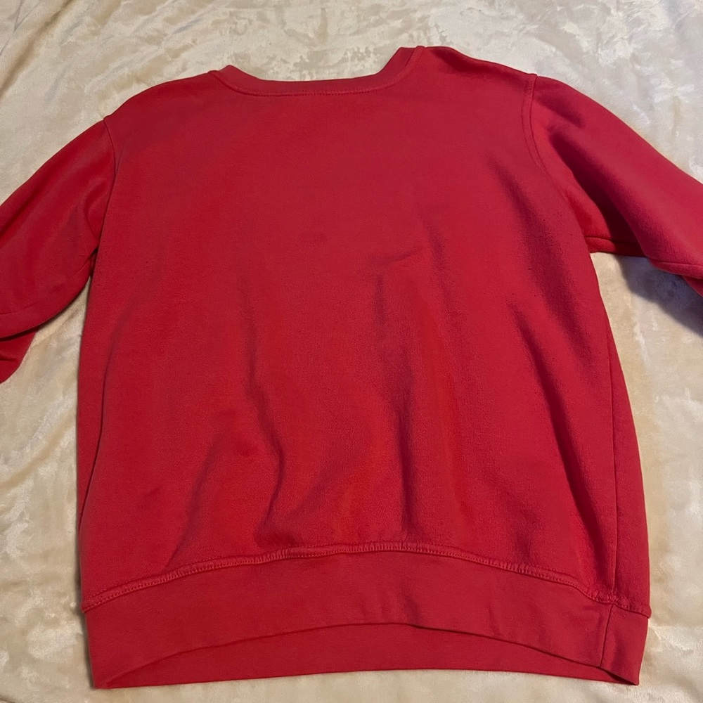 red crew neck